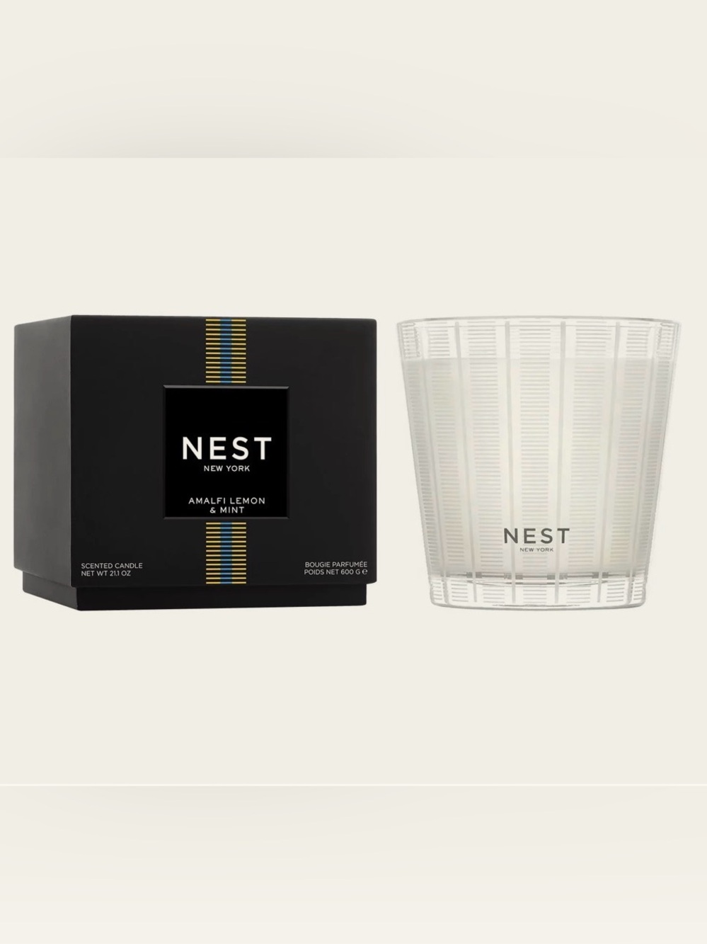 NEST CANDLES Amalfi Lemon & Mint Scented Candle 21 ounces Burns 75 - 100 hours